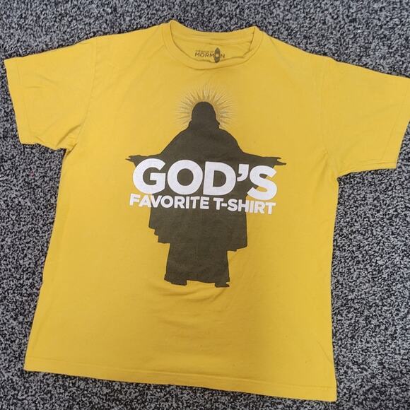God's Favorite T-Shirt by The Book of Mormon, size Medium - Picture 1 of 4